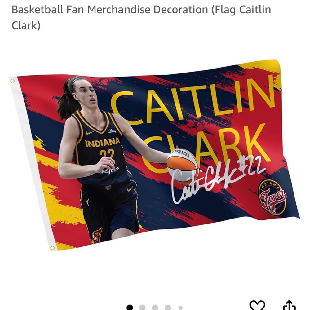 Caitlin Clark Indiana Basketball Flag